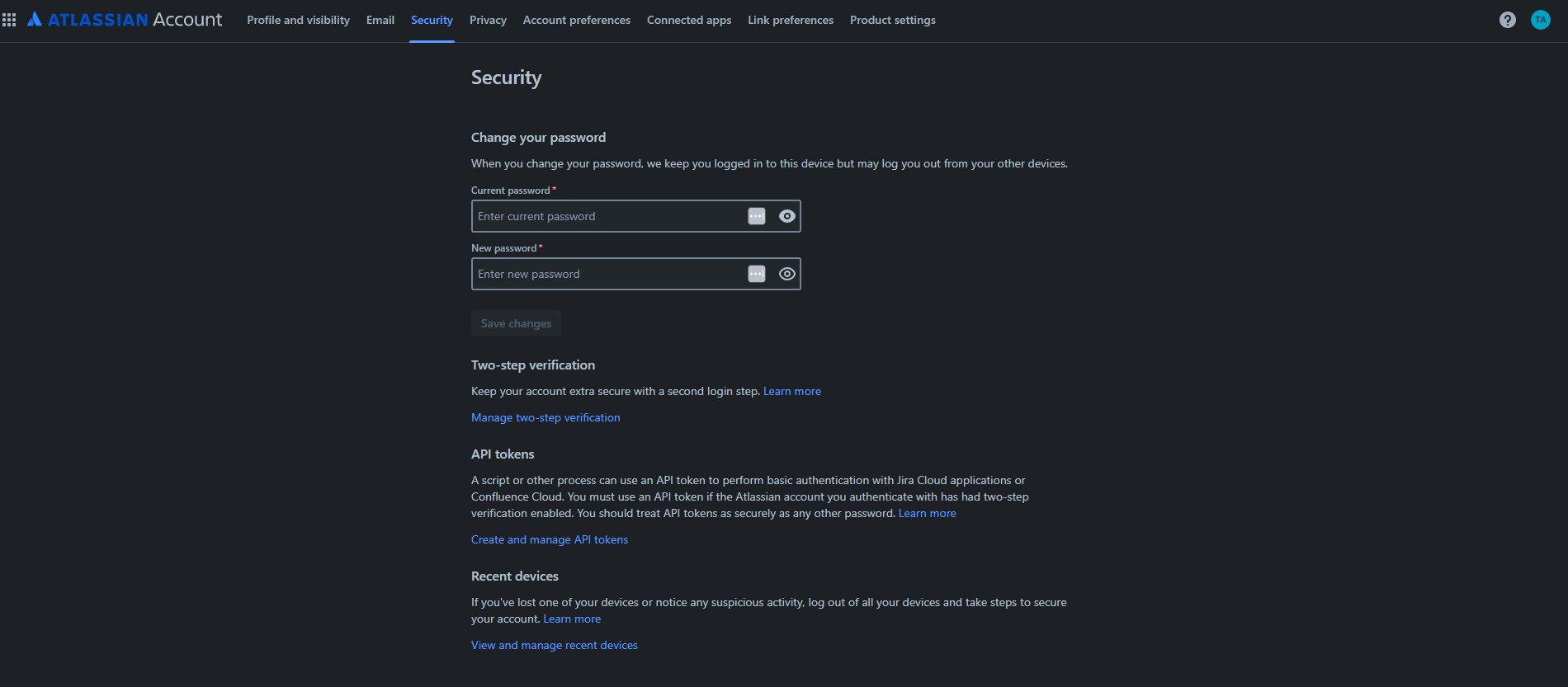 Setting up credentials in Confluence